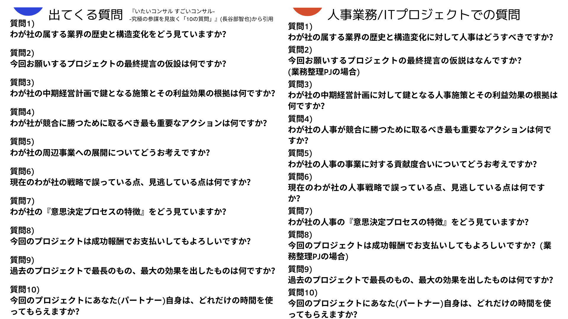 コンサルとして考えないといけないことが直言されている いたいコンサル すごいコンサル 究極の参謀を見抜く 10の質問 長谷部智也 総合職共働き人事コンサルのブログ